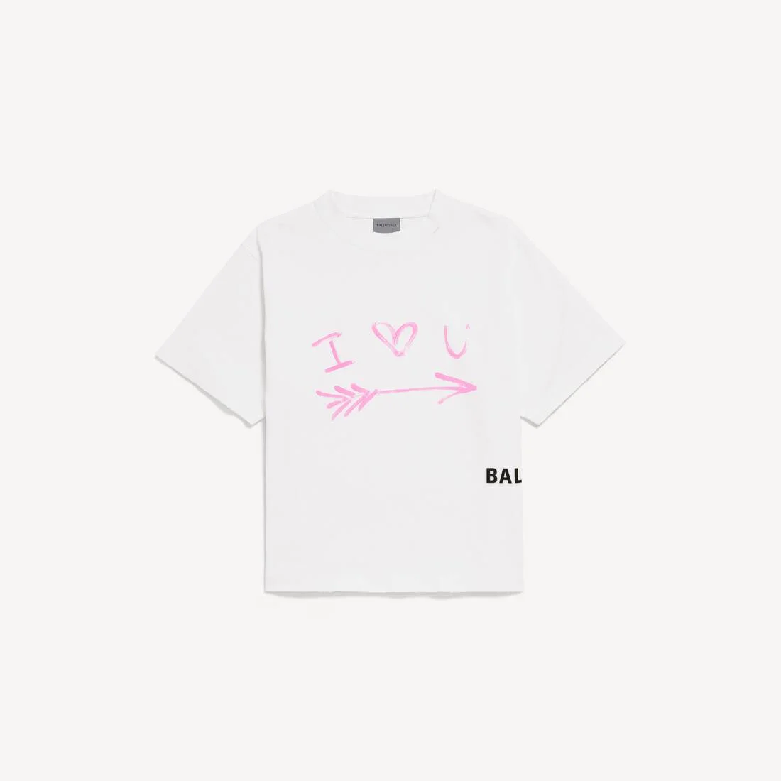 Women's I<3 U Medium Fit T-shirt in White - 1