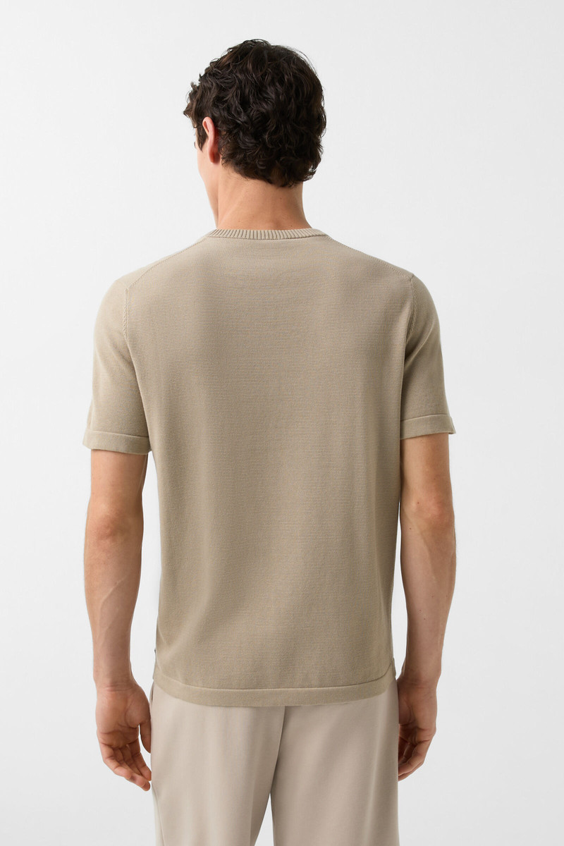 Knitted shirt Lloyd in Beige 3
