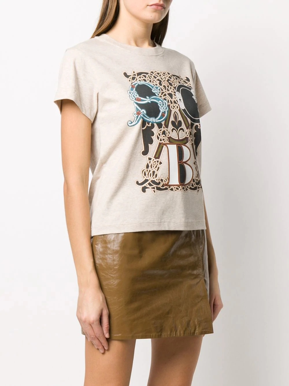 graphic logo print T-shirt - 3