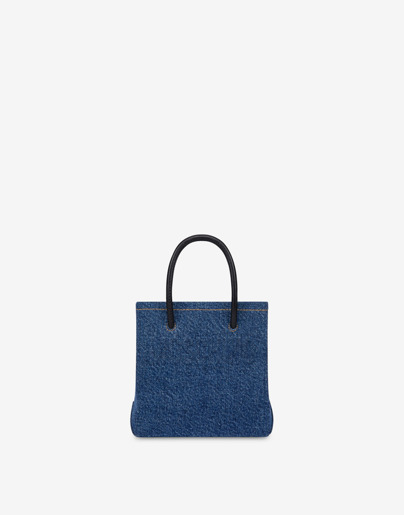 MINI DENIM BAG WITH LOGO 1