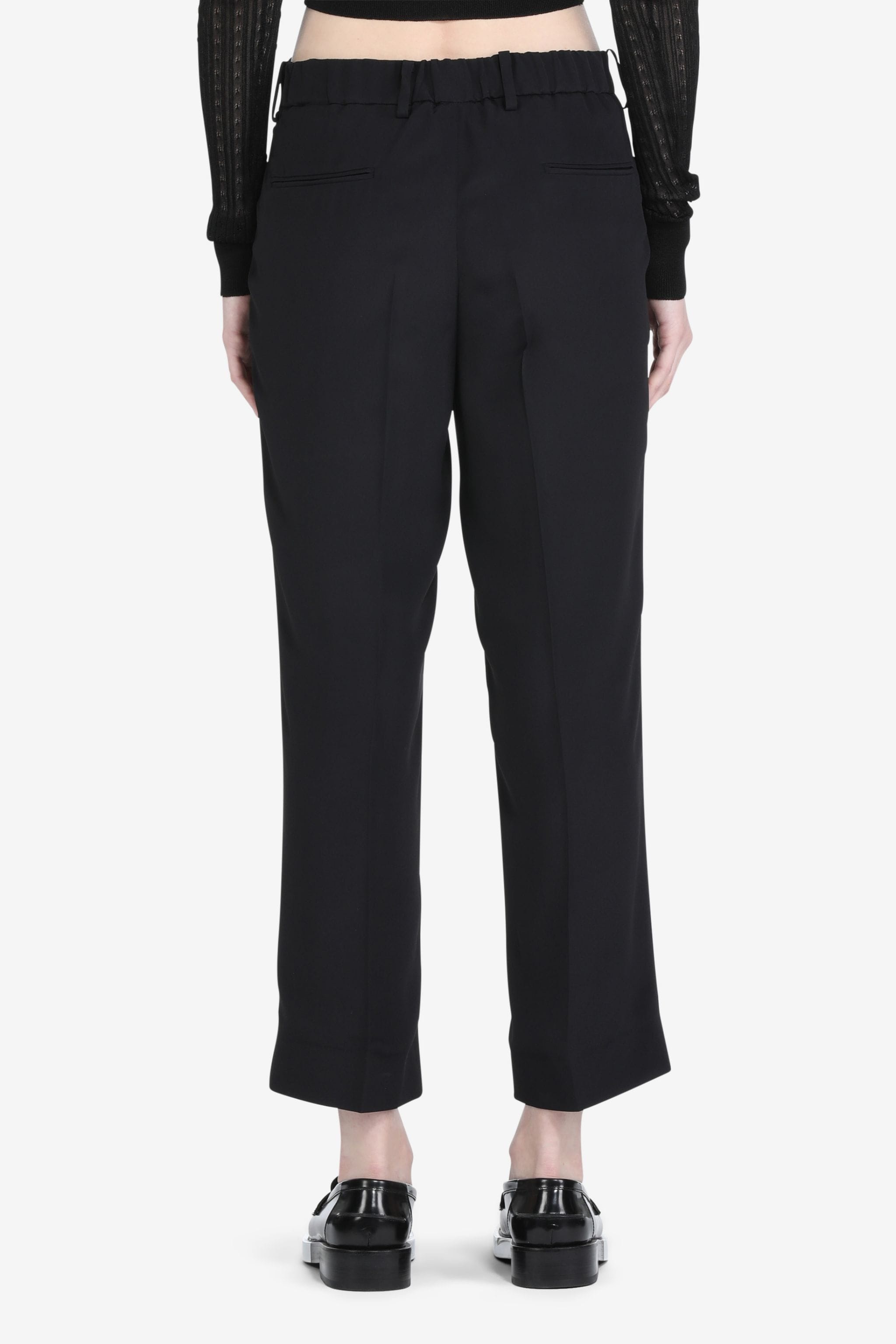 CROPPED STRAIGHT-LEG TROUSERS - 2
