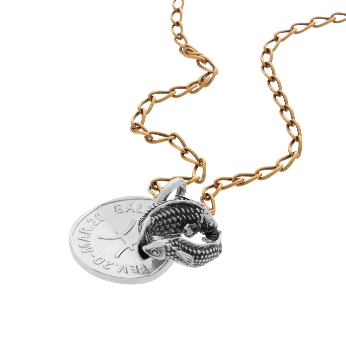 Horoscope Pisces Necklace in Gold/silver - 3