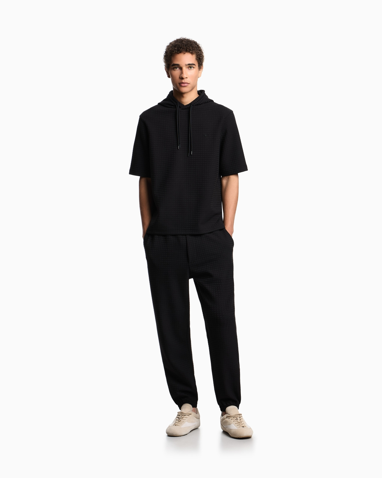 ASV LYOCELL-BLEND JACQUARD JERSEY HOODED SWEATSHIRT - 2