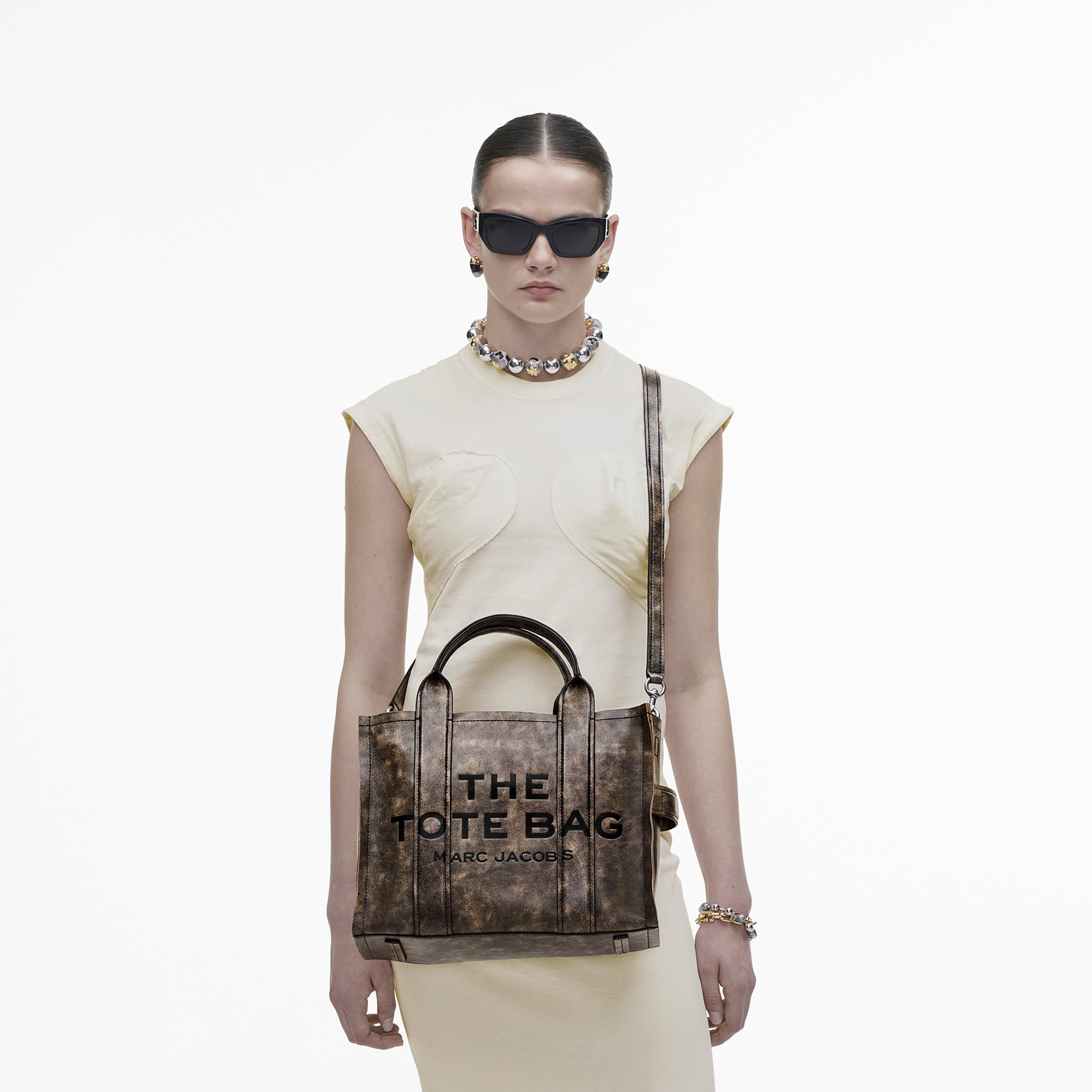 THE DISTRESSED LEATHER MEDIUM TOTE BAG - 2