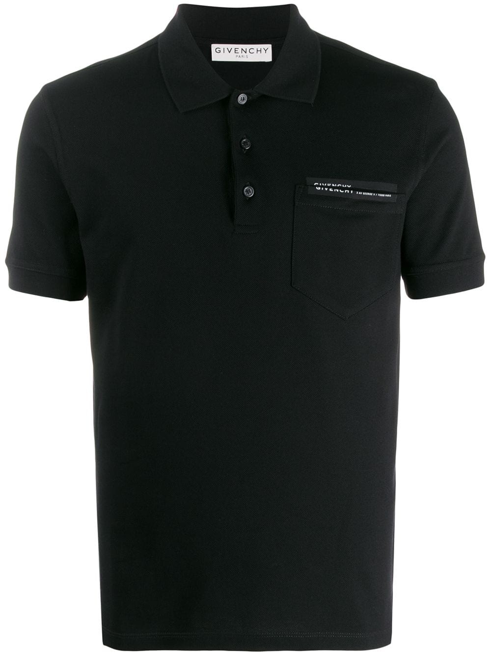 split logo polo shirt - 1