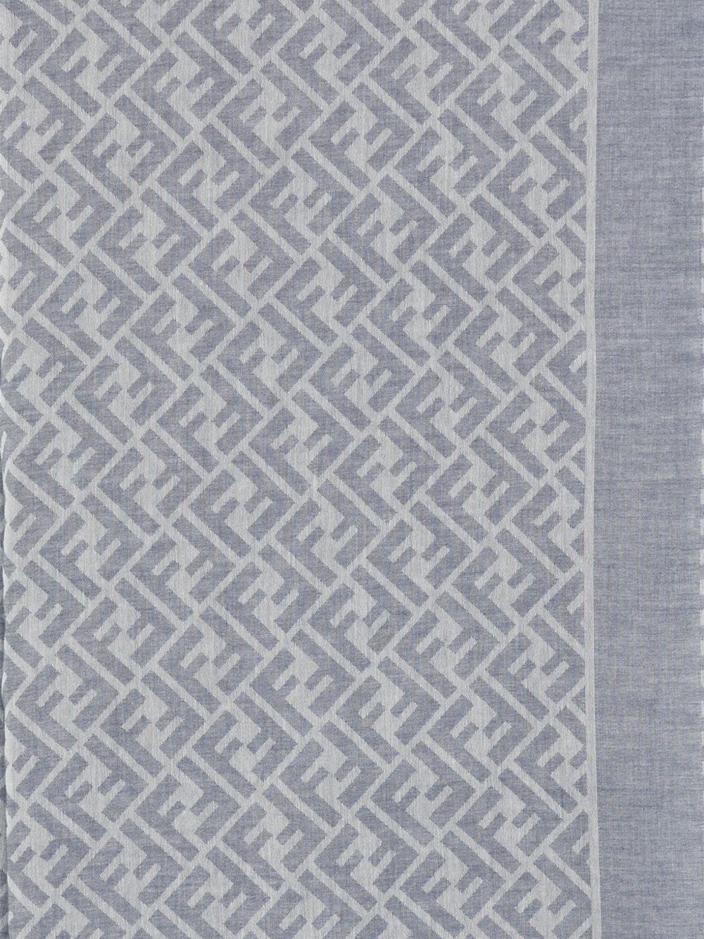 FF-motif cotton scarf - 2