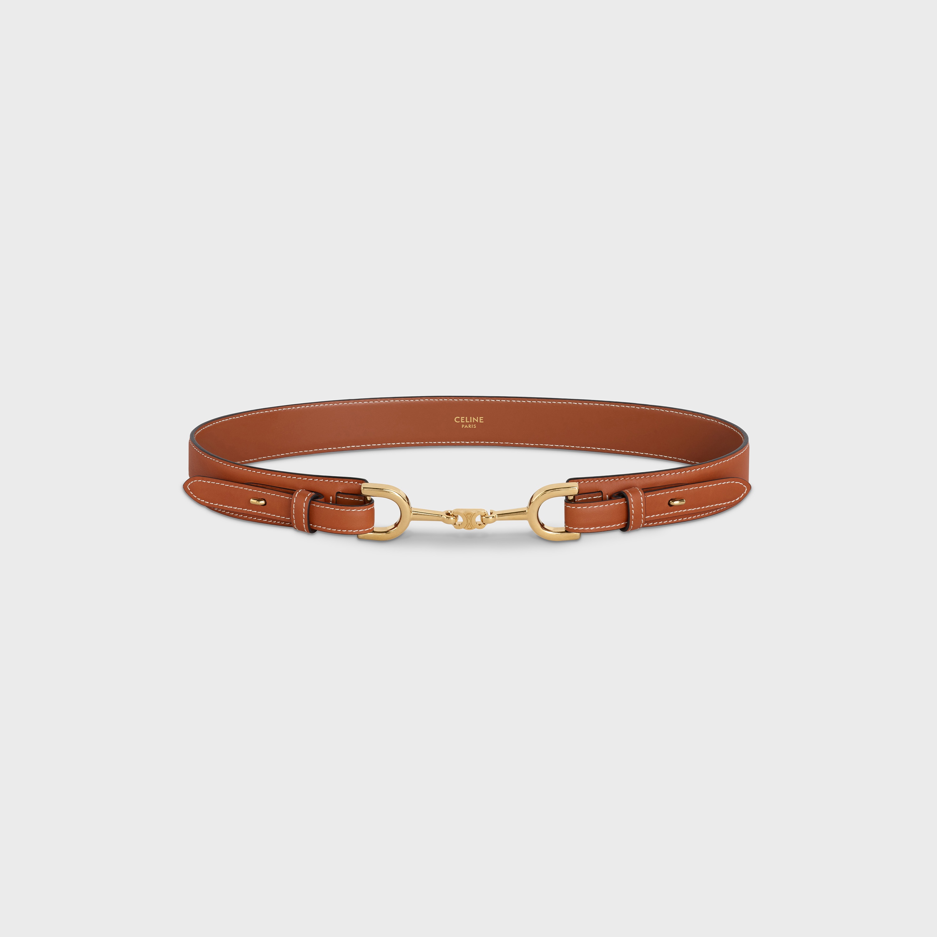 MAILLON TRIOMPHE BELT WITH HORSEBIT  IN  NATURAL CALFSKIN - 3