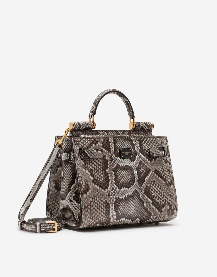 Sicily 62 small tote bag in python skin - 2