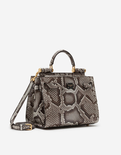 Dolce & Gabbana Sicily 62 small tote bag in python skin outlook