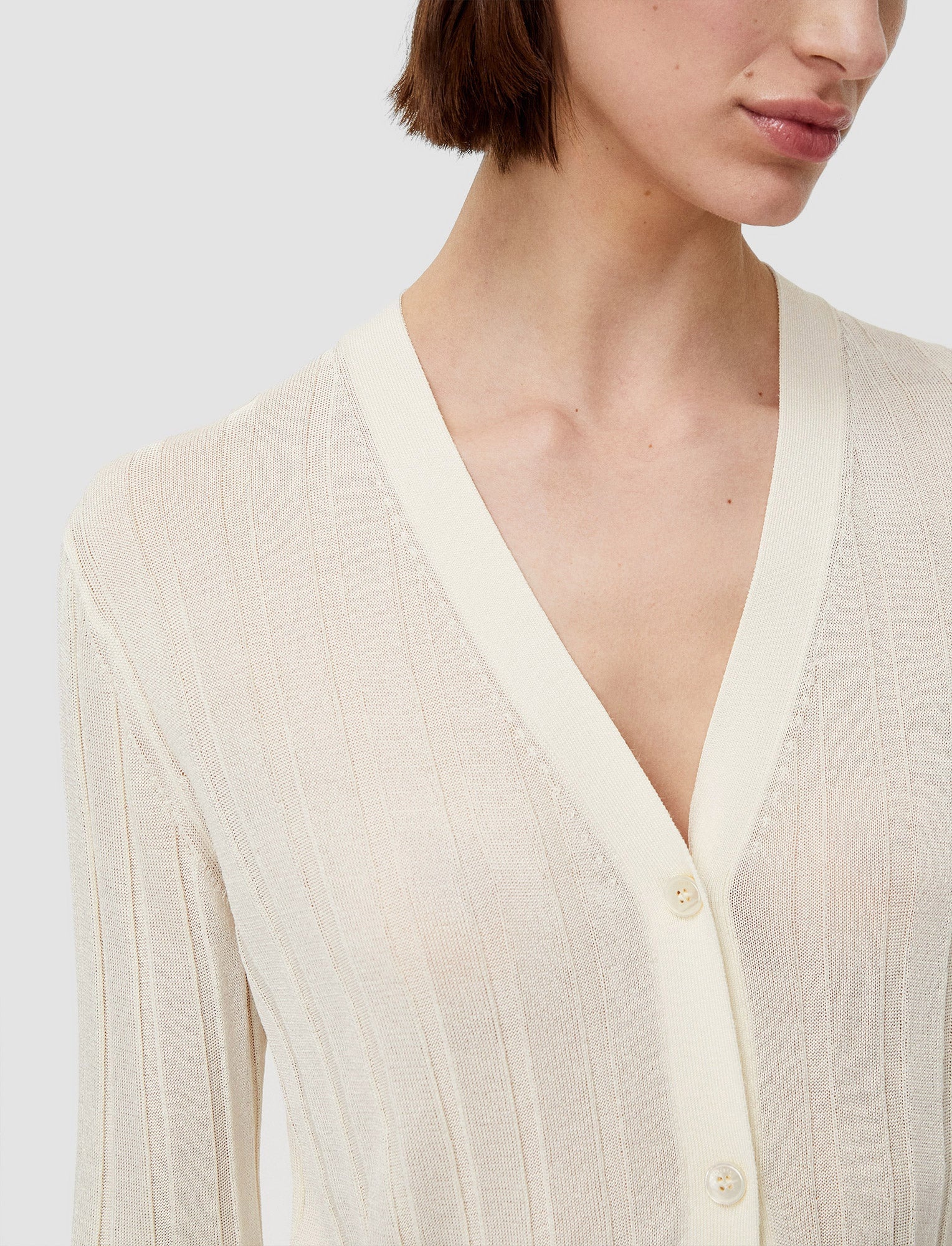 Crisp Rayon Knitted Cardigan - 5