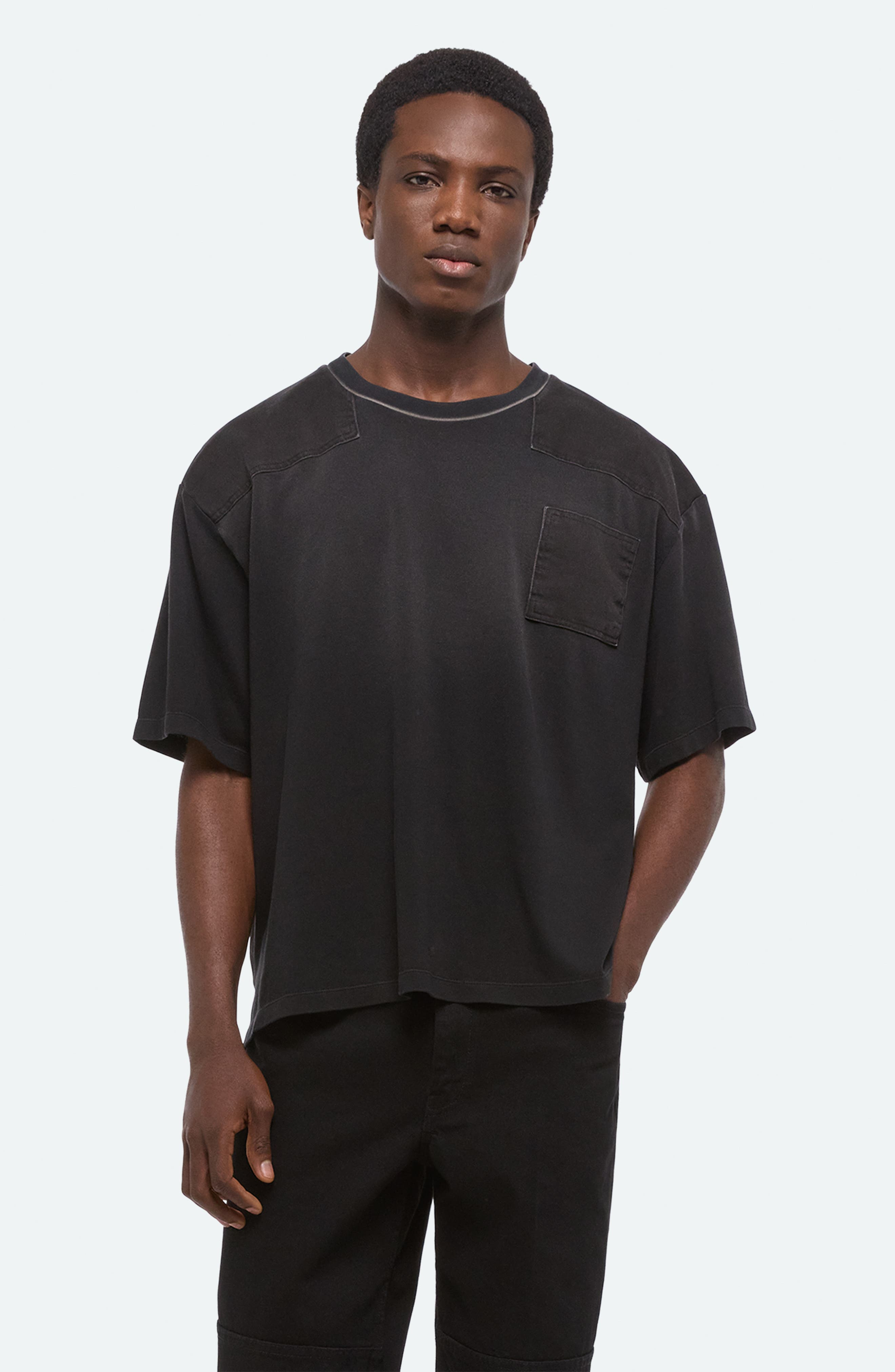 Helmut Lang Patch Cotton T-Shirt in Black at Nordstrom - 8