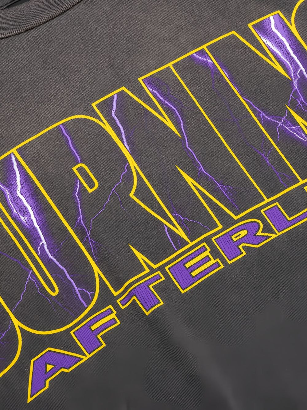lightning-bolt graphic long-sleeve T-shirt - 3