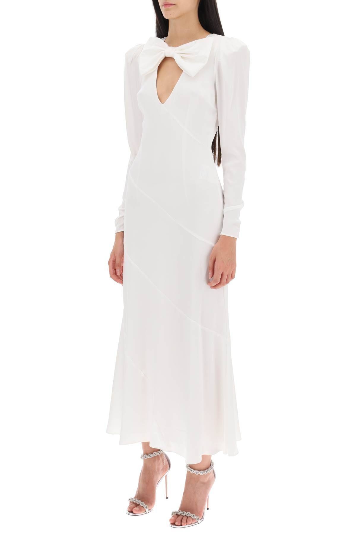 LONG DRESS IN SILK SATIN - 5