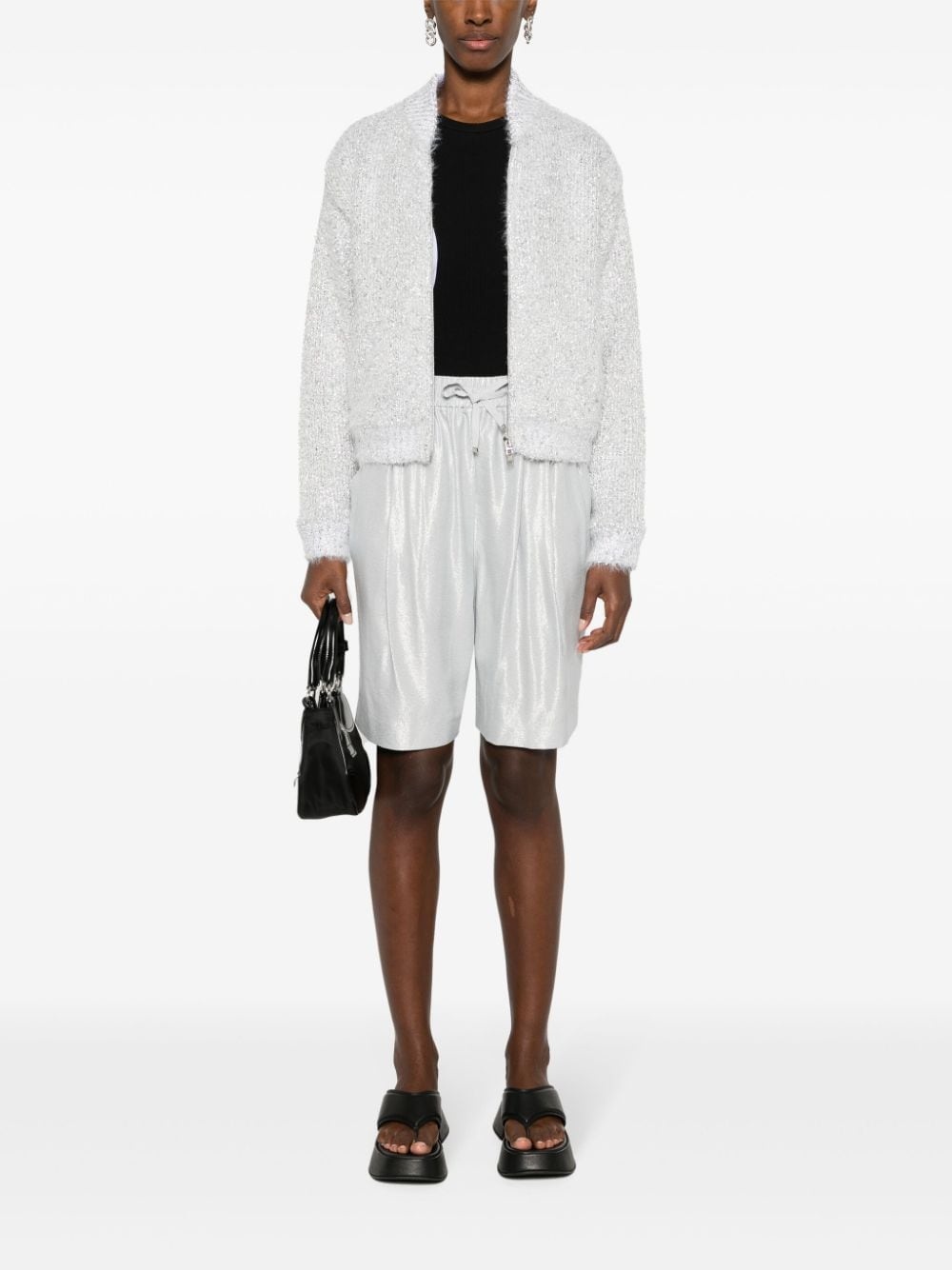 pleat-detail shorts - 2