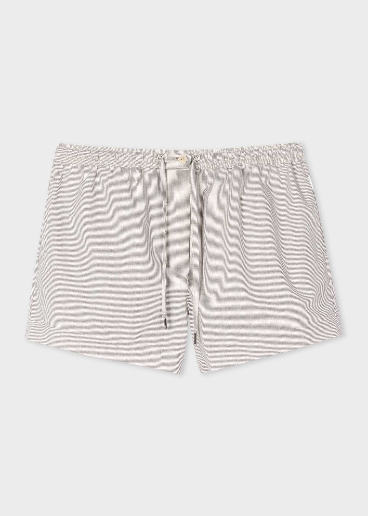 Khaki Stripe Shorts - 1