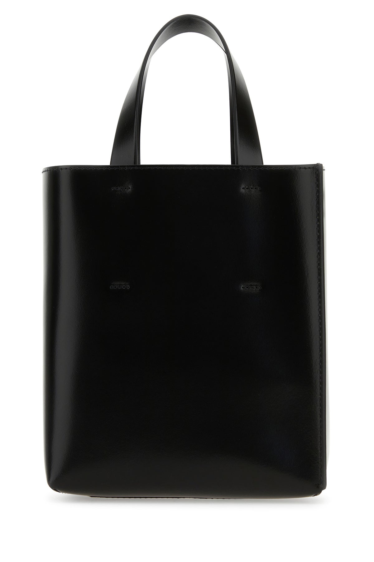 Black leather mini Museo handbag - 3