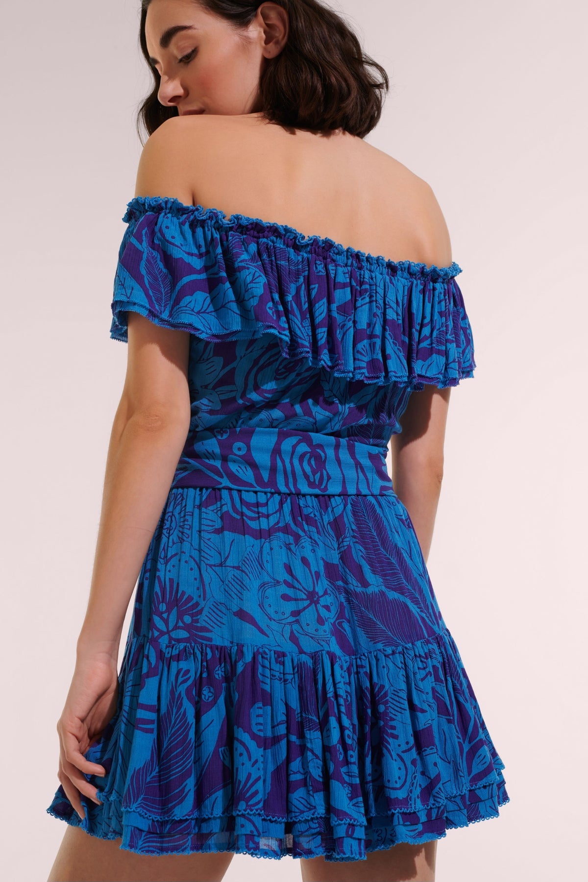 Mini Dress Bella - Blue Gauguin - 2