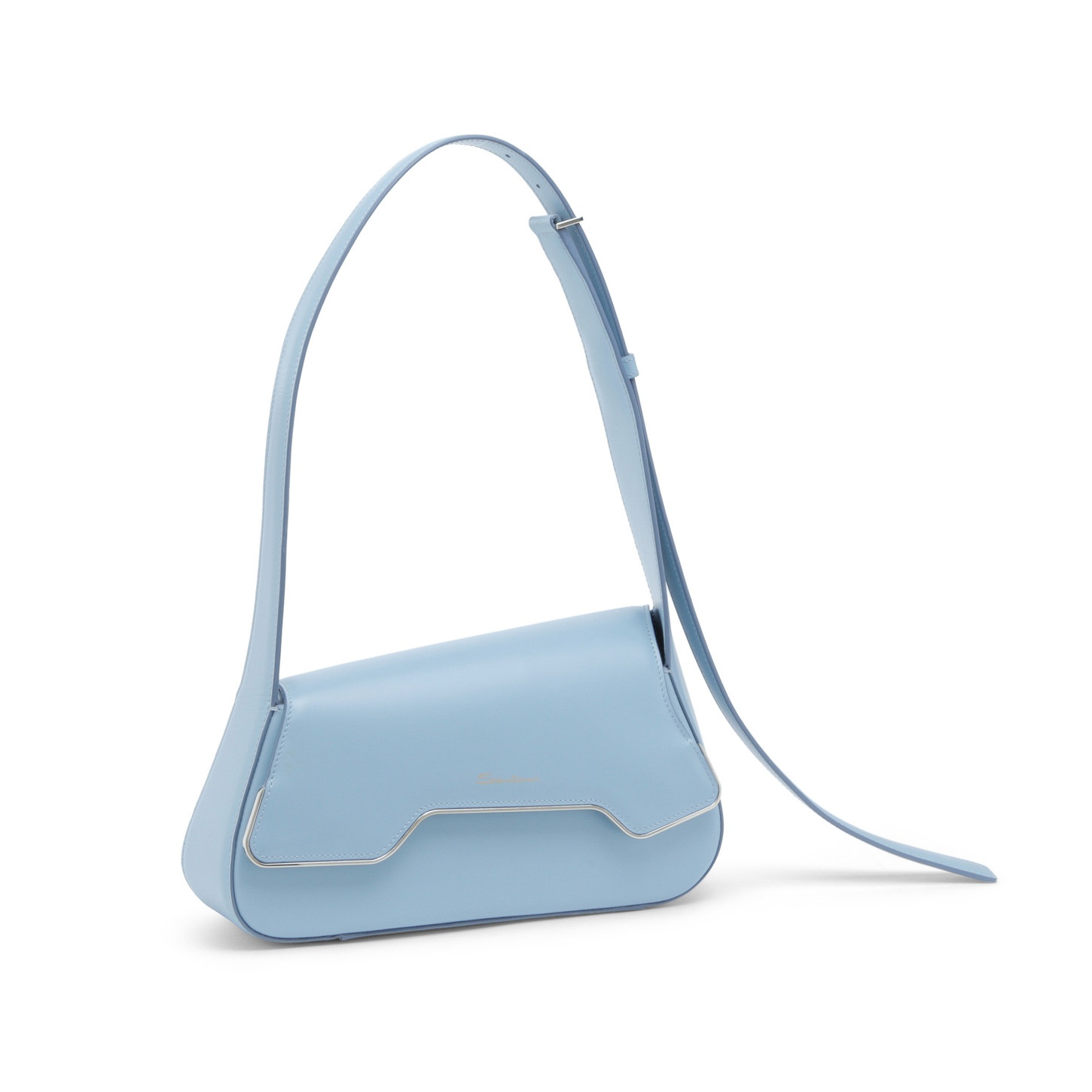 Light blue leather ThePluto bag - 6