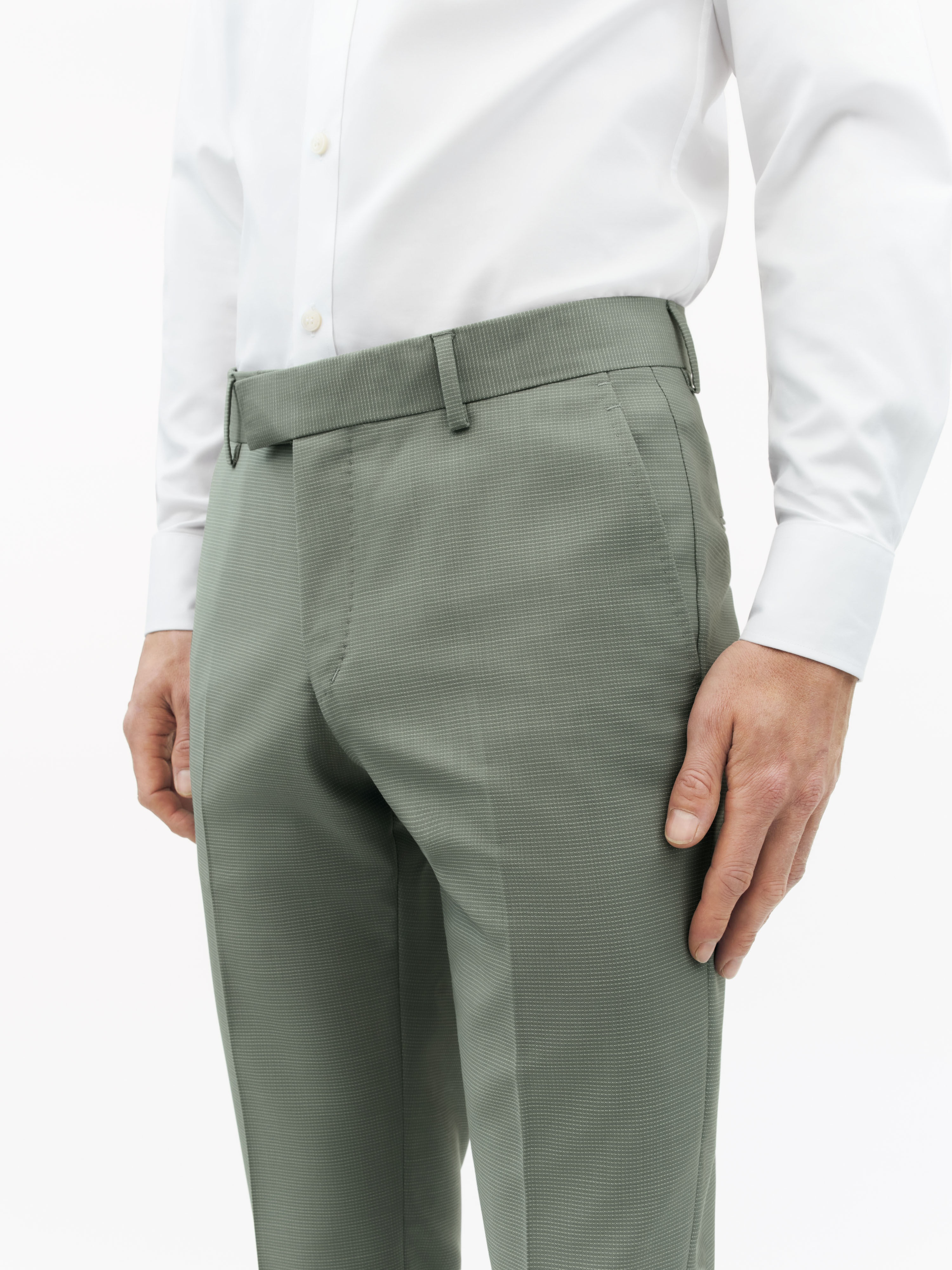 Tenuta Slim Fit Wool Trousers - 5