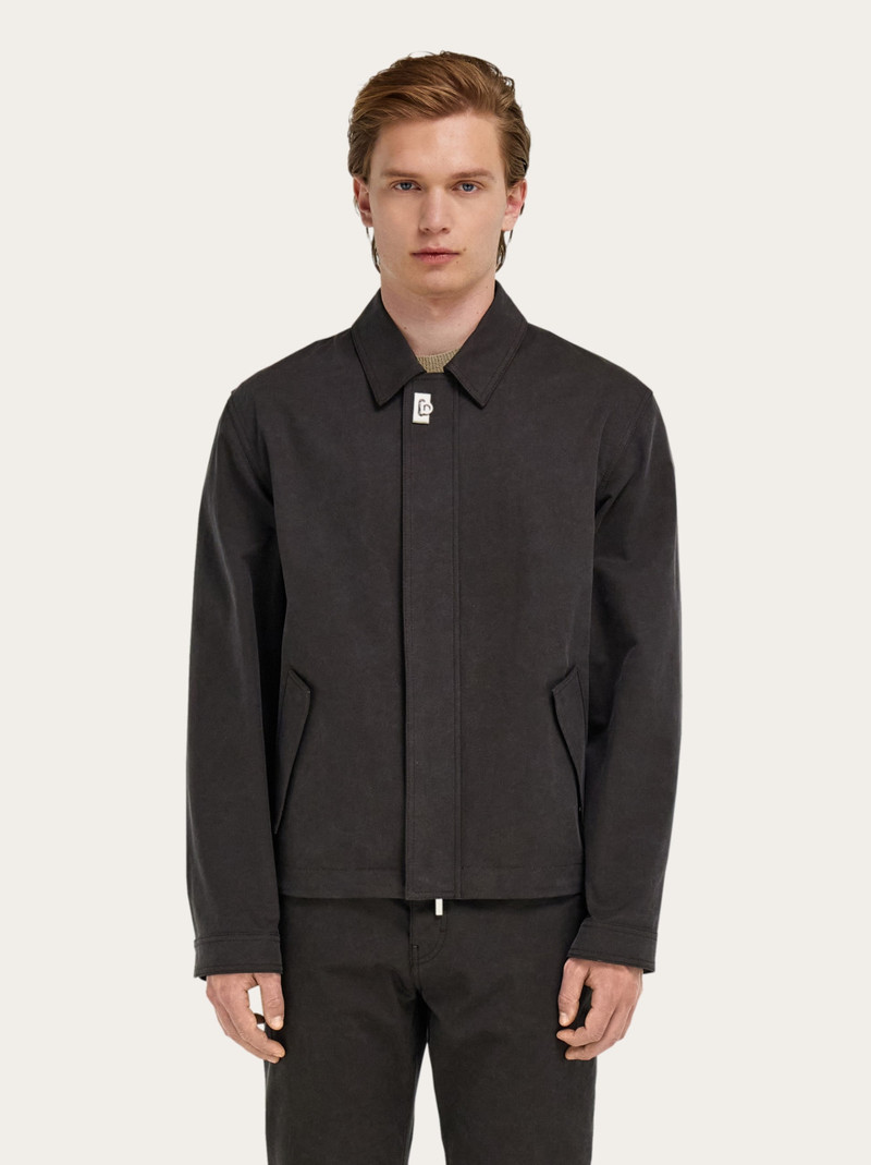 FERRAGAMO Washed canvas blouson outlook