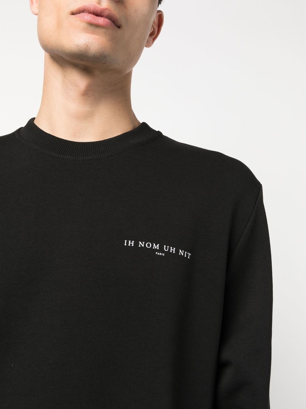 Mask-print crewneck sweatshirt - 5