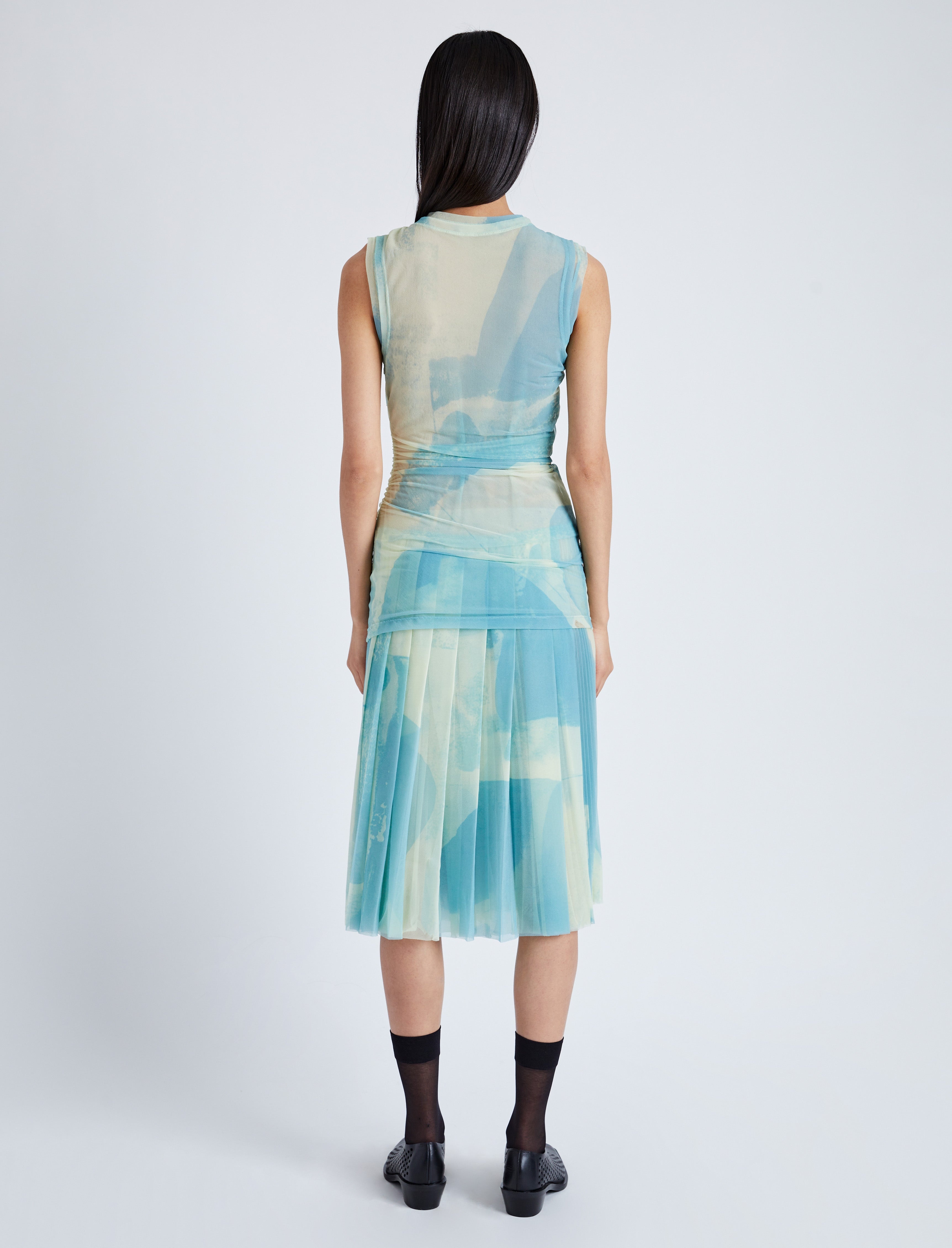 Zoe Dress in Printed Nylon Jersey - 4