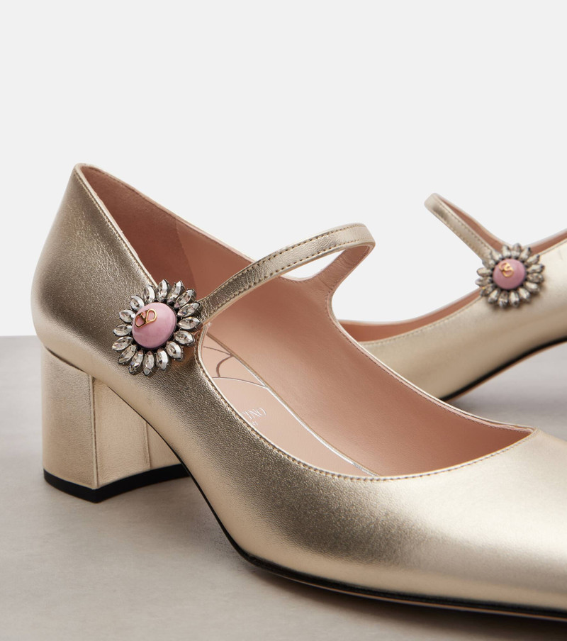 Daisy Jewel 55 leather Mary Jane pumps 5