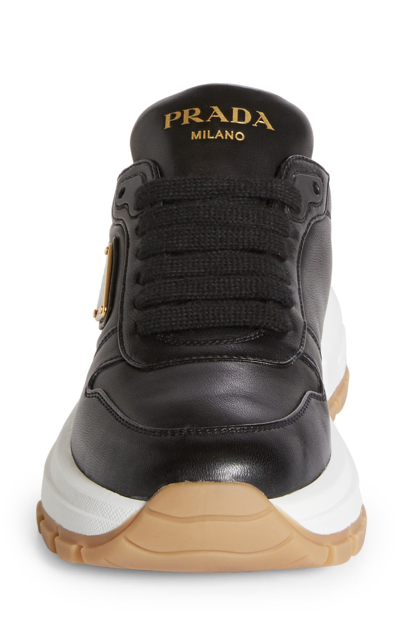Triangle Logo Lace-Up Sneaker - 4