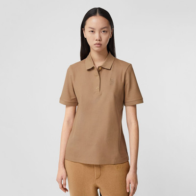 Burberry Monogram Motif Cotton Piqué Polo Shirt outlook