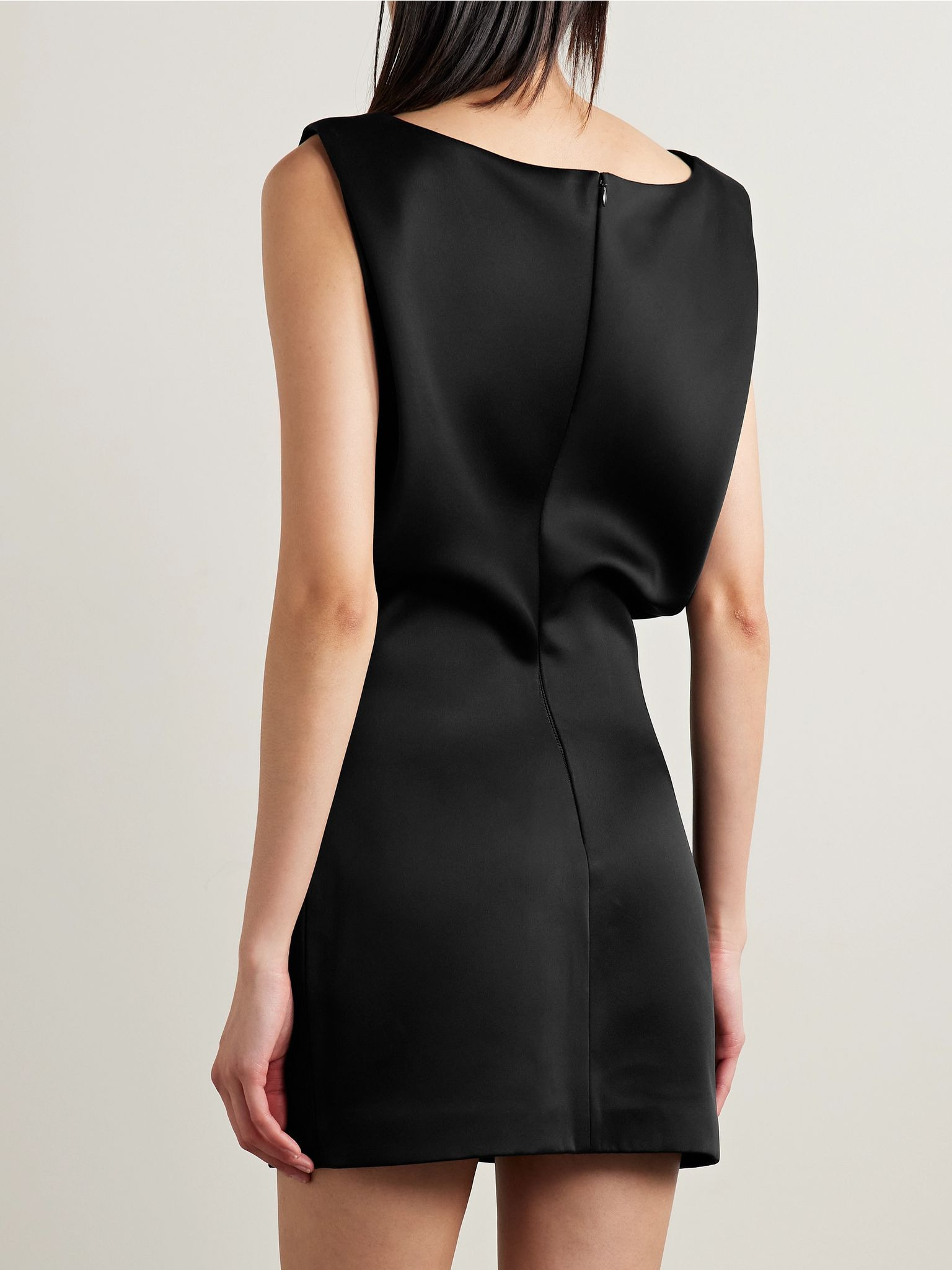 Toma satin-crepe tunic Black - 3