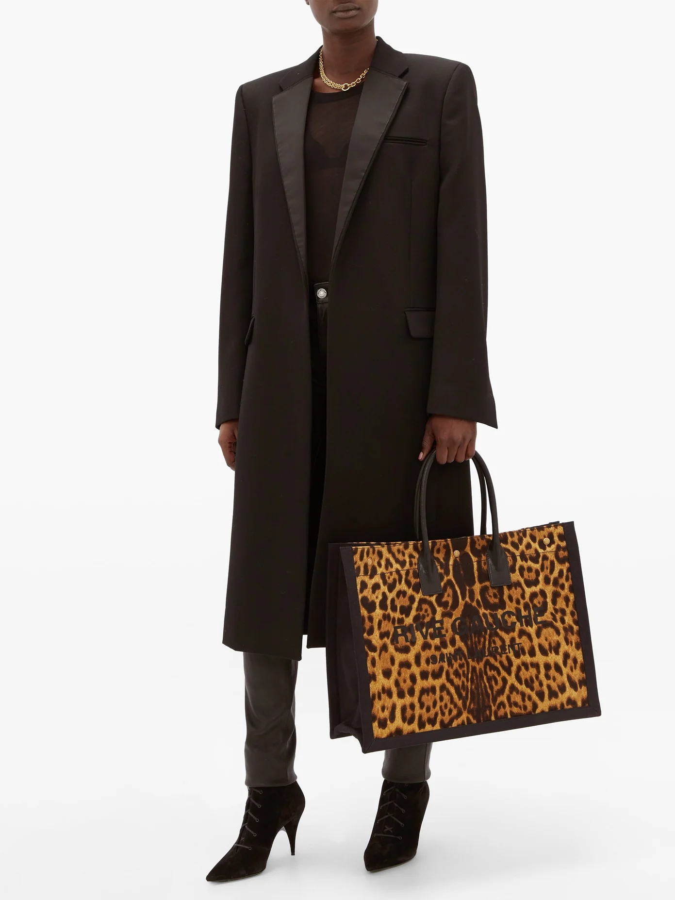 Leopard-print canvas tote bag - 2