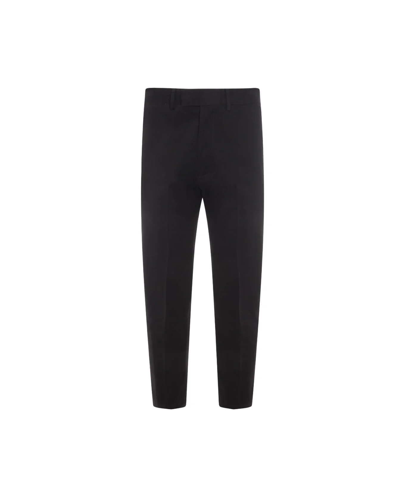 Black Cotton Pants - 1