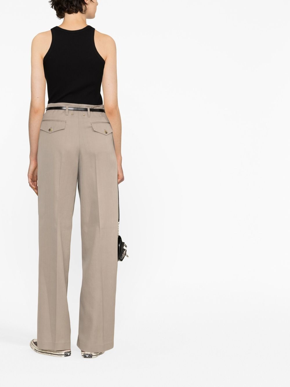 tailored high-waisted trousers - 4