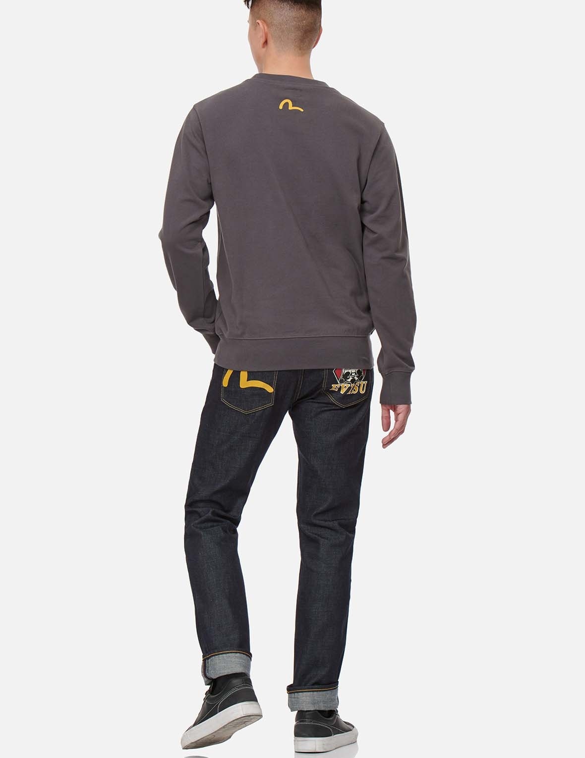 SEAGULL AND GODHEAD PRINT SLIM FIT JEANS #2010 - 3