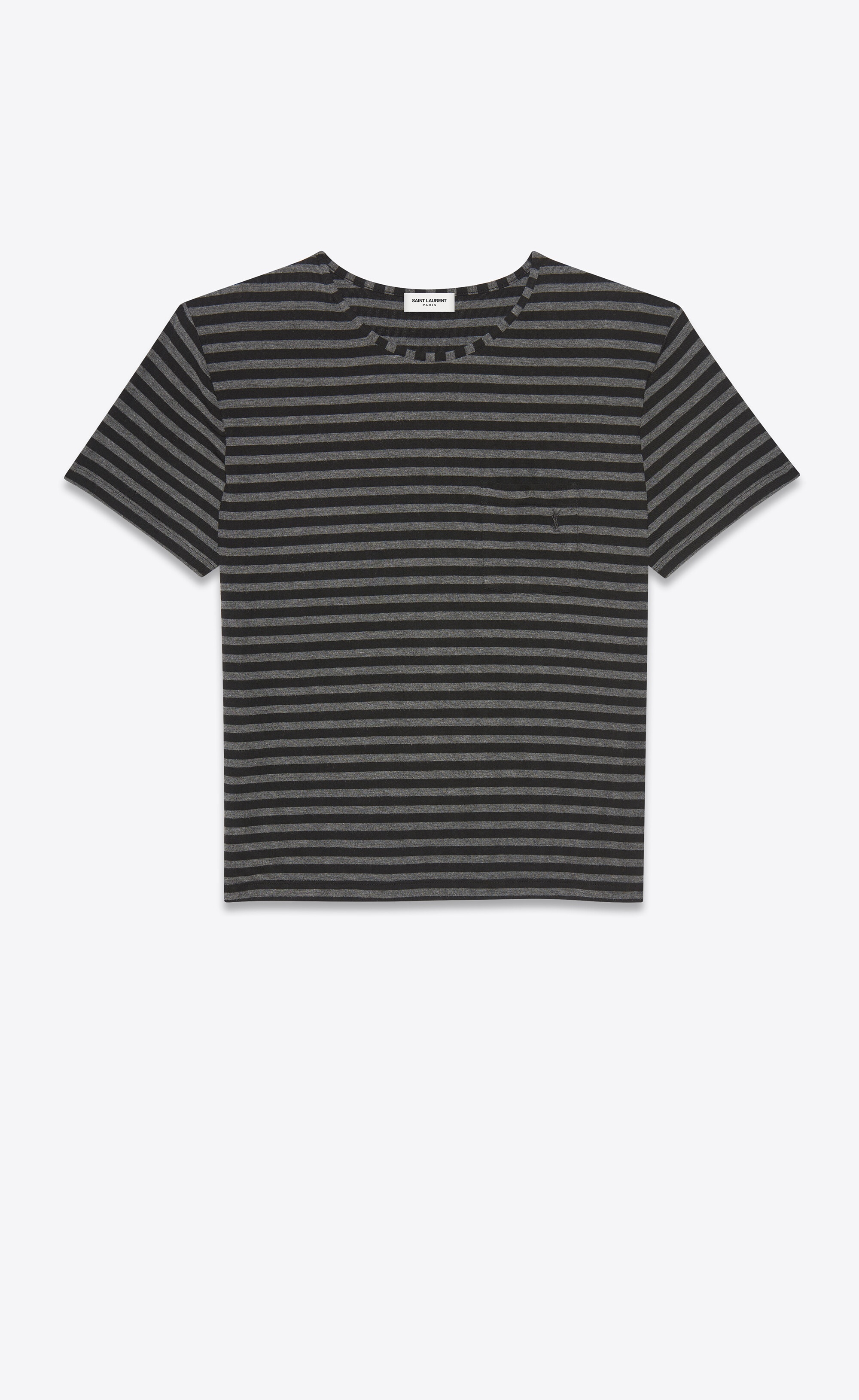 striped monogram t-shirt in jersey - 1