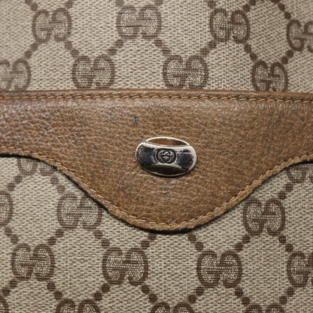 GUCCI GG Canvas Web Sherry Line Tote Bag Pvc Leather Beige Green Red - 9