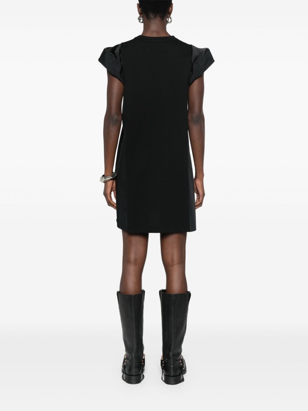 panelled mini dress - 4