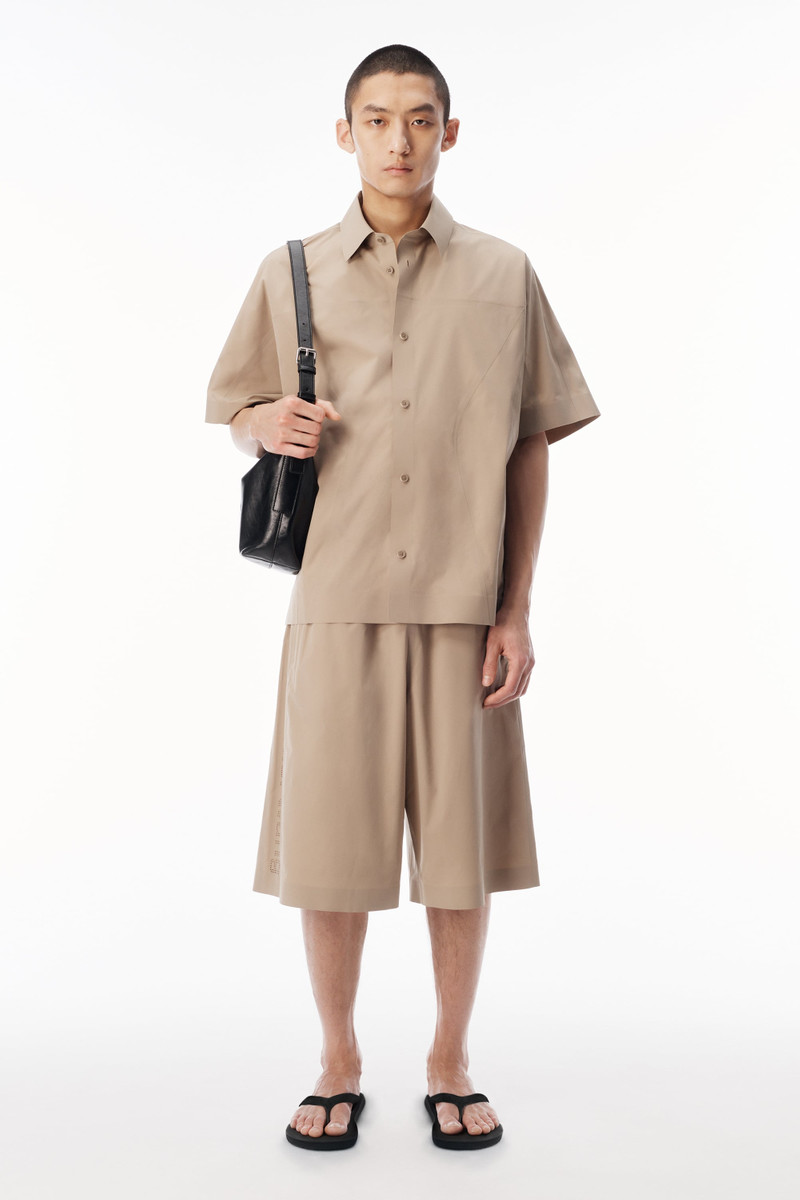 Alexander Wang PERFORATED LOGO SHORT SLEEVE SHIRT outlook