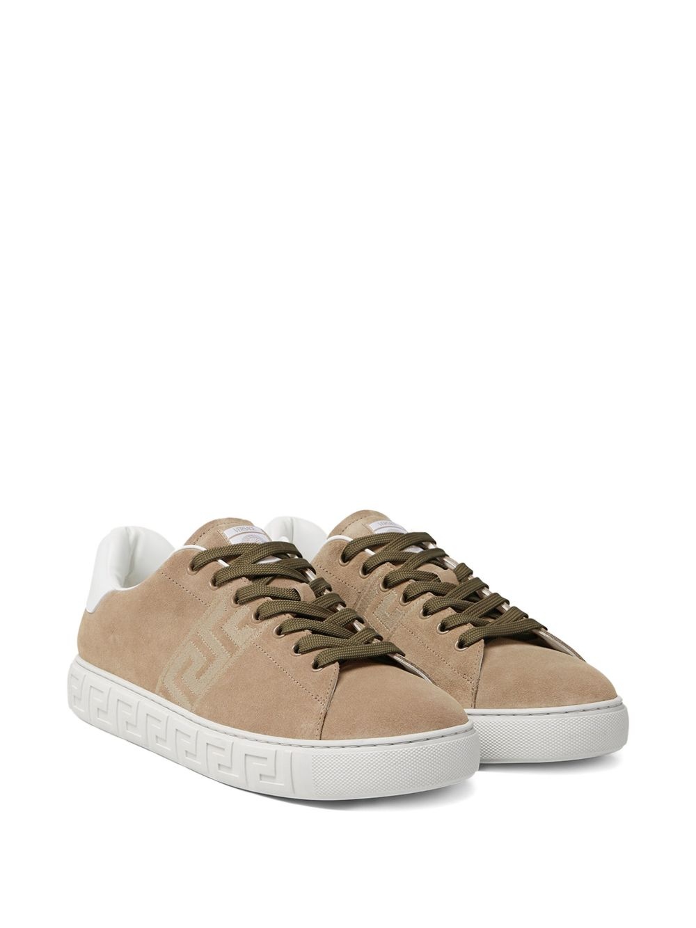 Greca-embroidered sneakers - 2