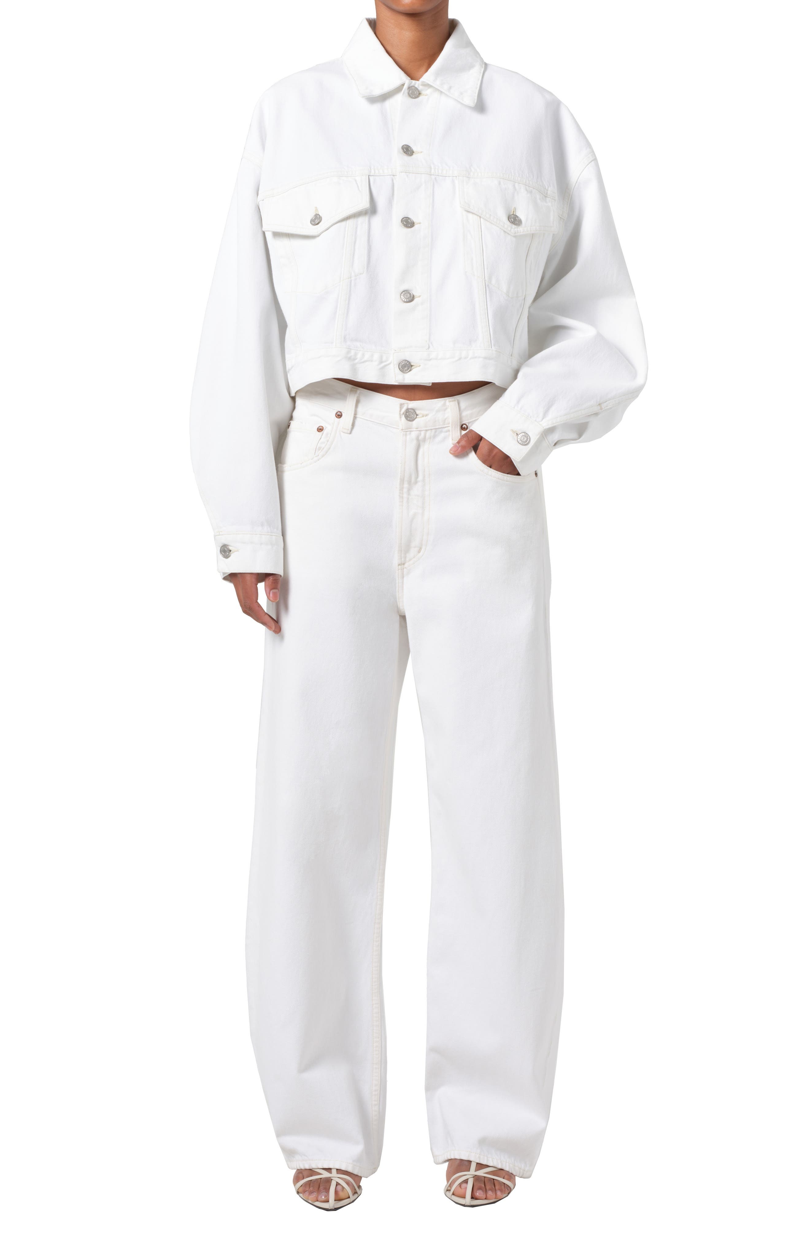 AGOLDE Low Curve Jeans in Milkshake at Nordstrom - 5