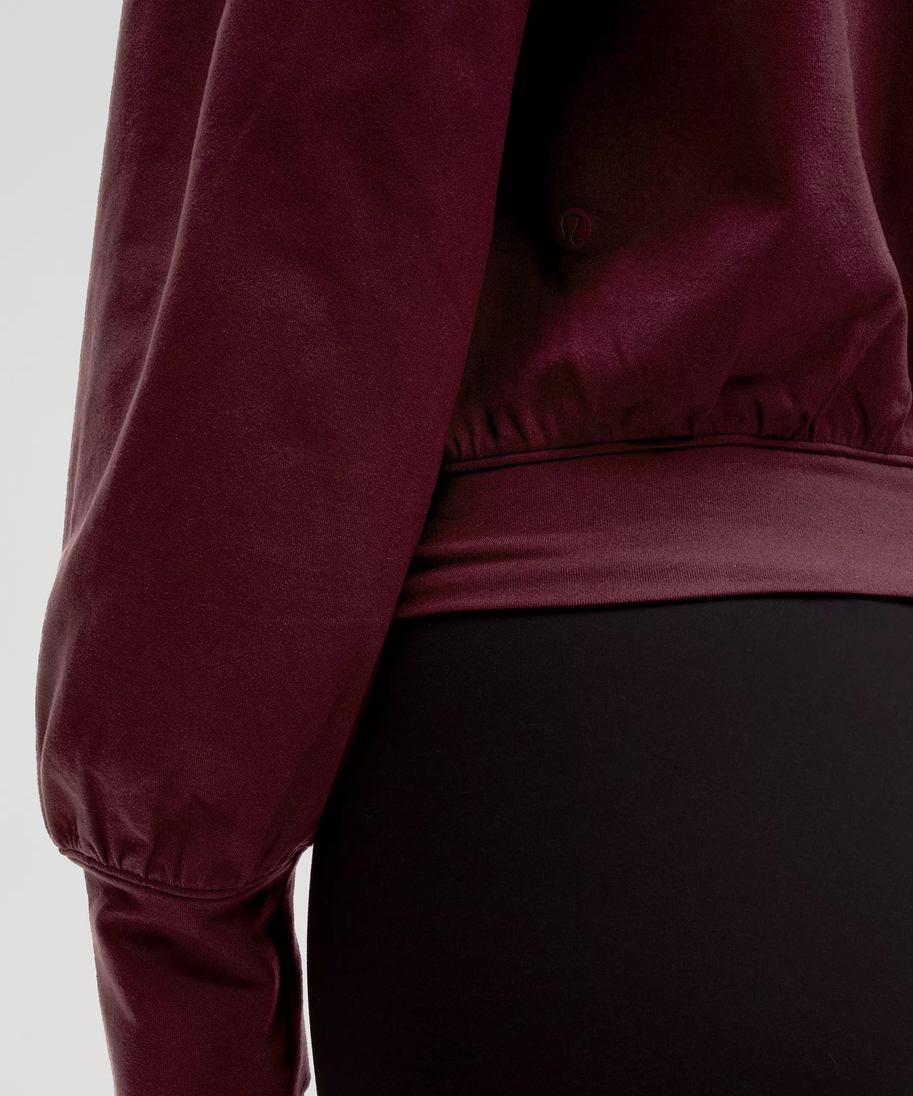 Soft Jersey Relaxed Wrap-Front Hoodie - 5