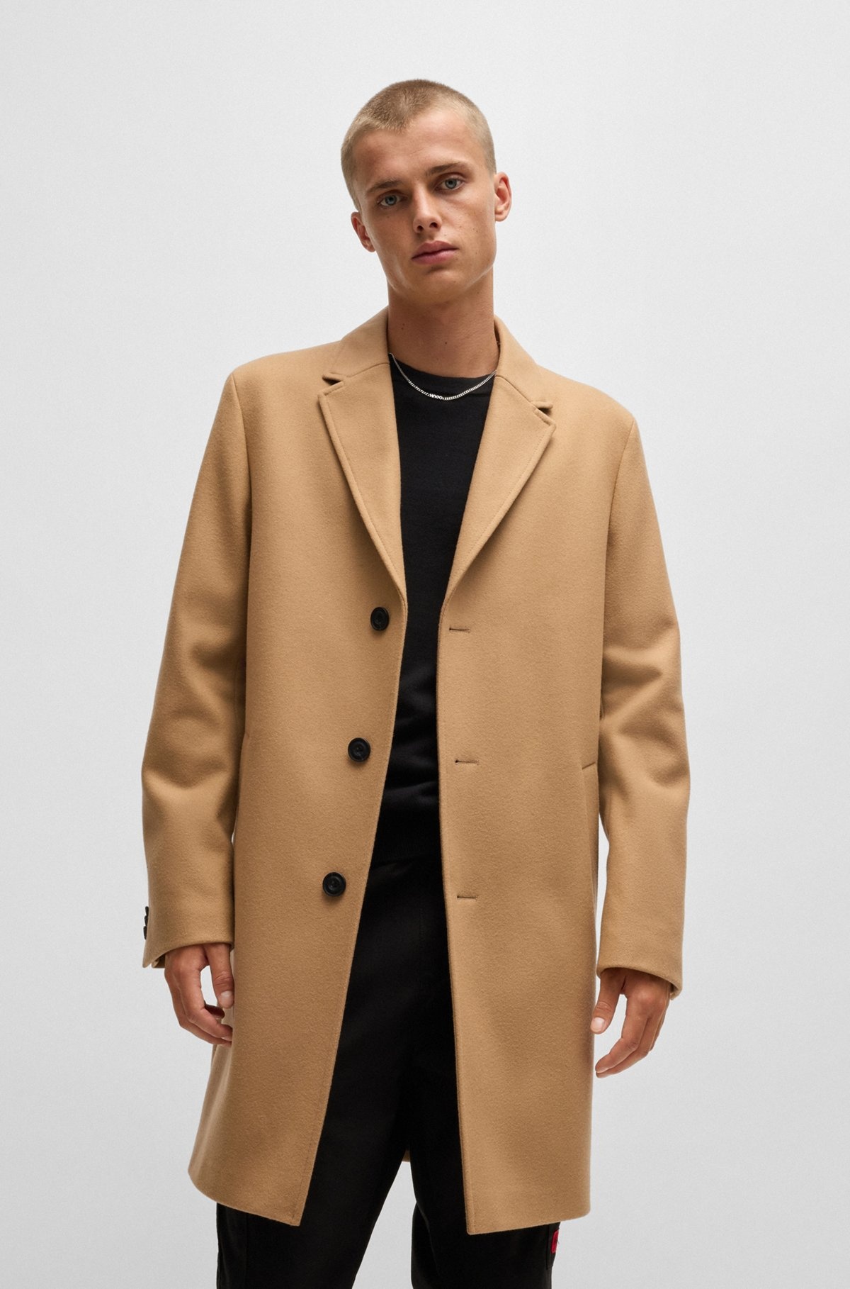 REGULAR-FIT COAT IN WOOL - 2
