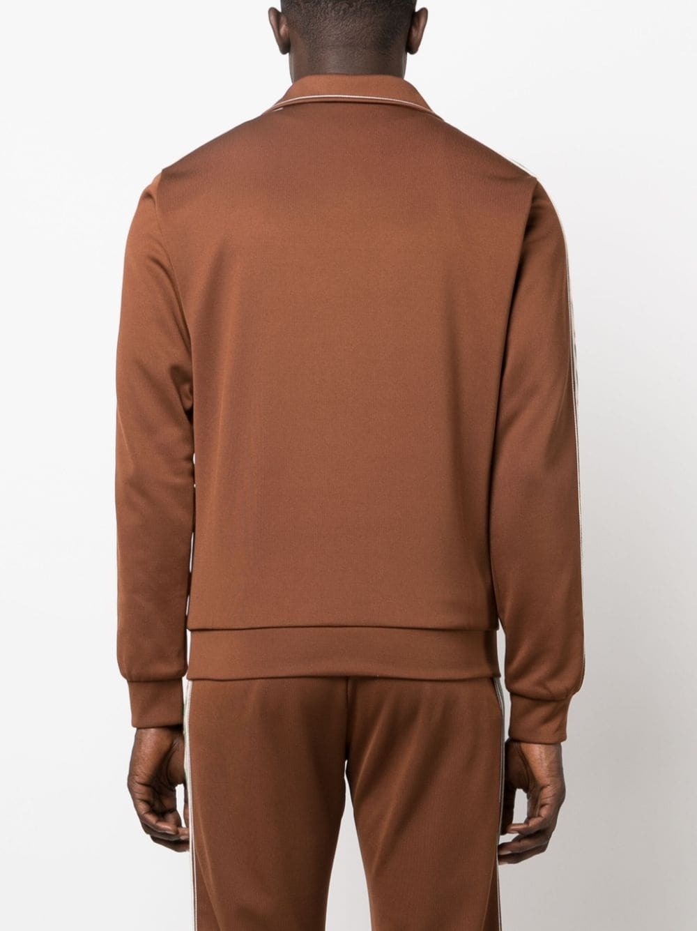 logo-patch zip-up jacket - 4