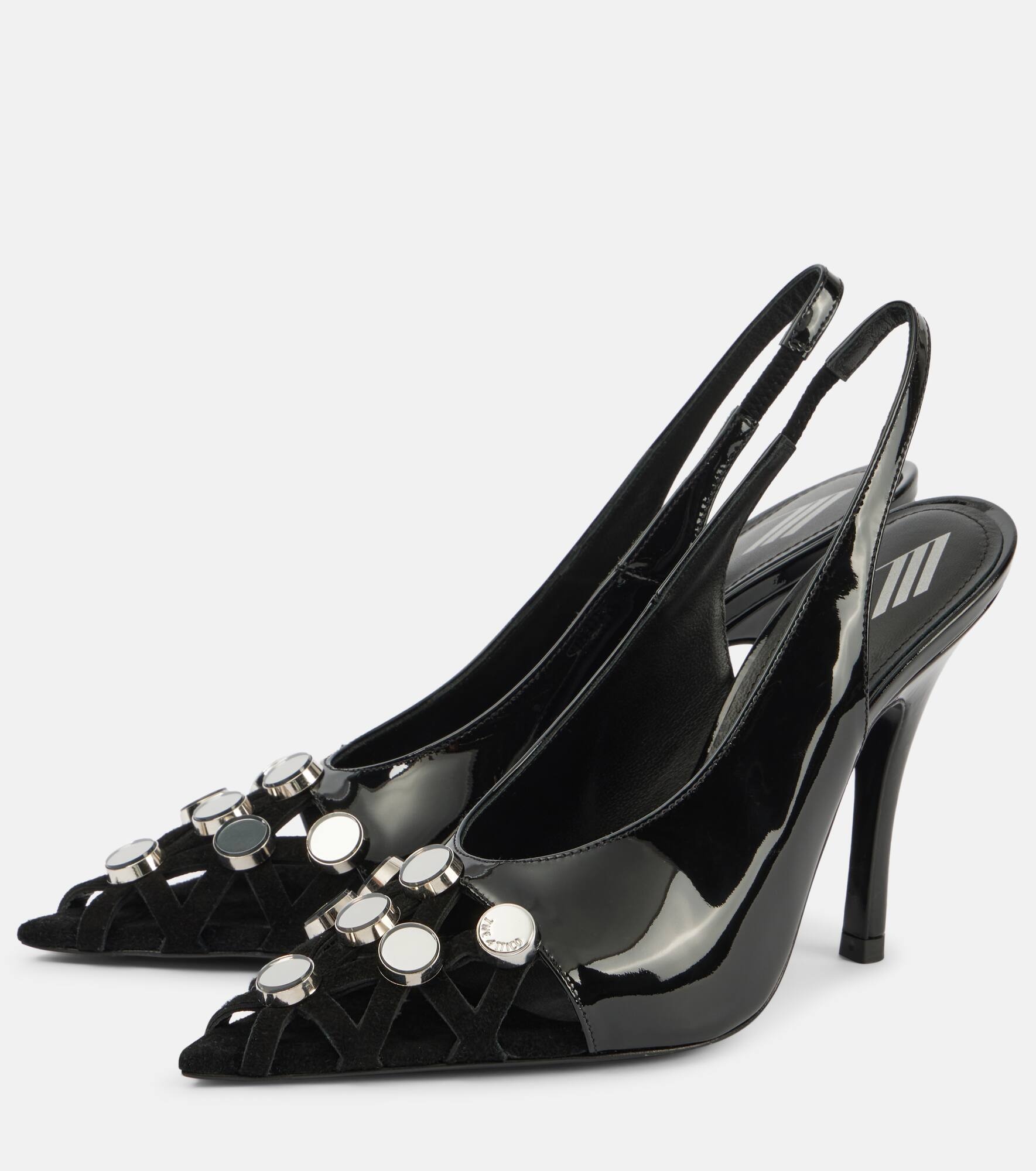 Fiona 105 patent leather slingback pumps - 5