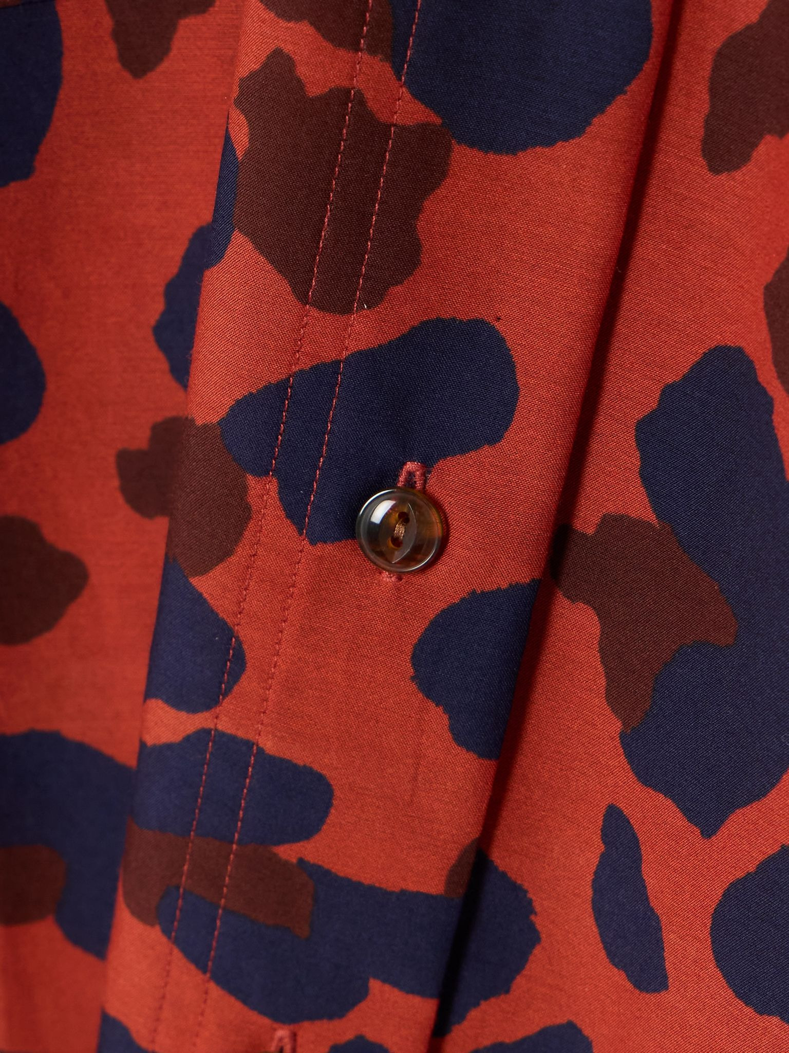 Récifs printed cotton and silk-blend shirt Multi - 4