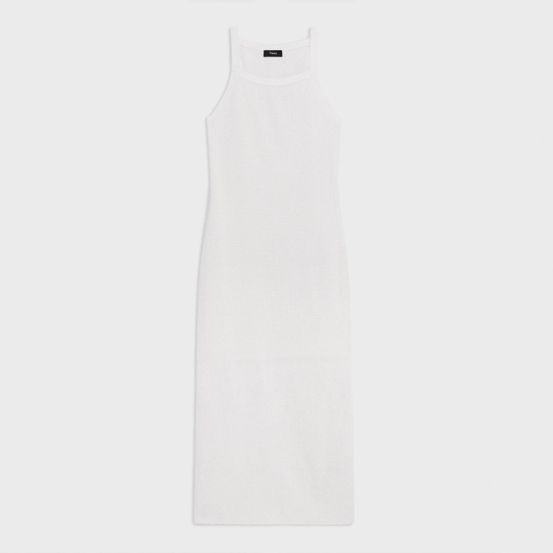 Pointelle Midi Dress in Crepe Knit 1