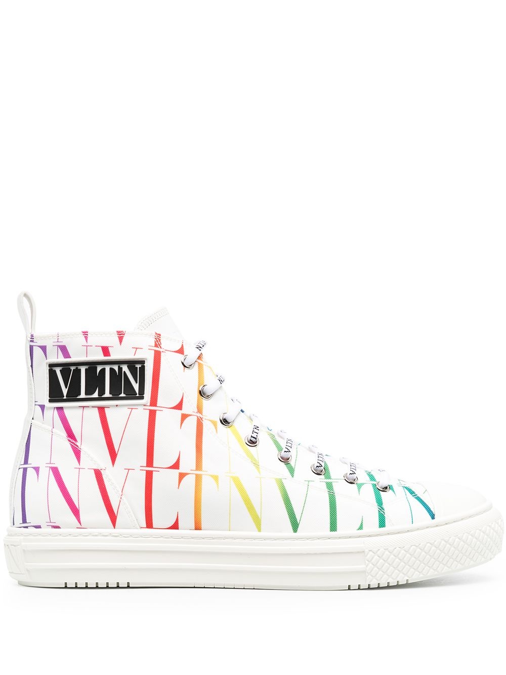 VLTN rainbow-logo high-top sneakers - 1