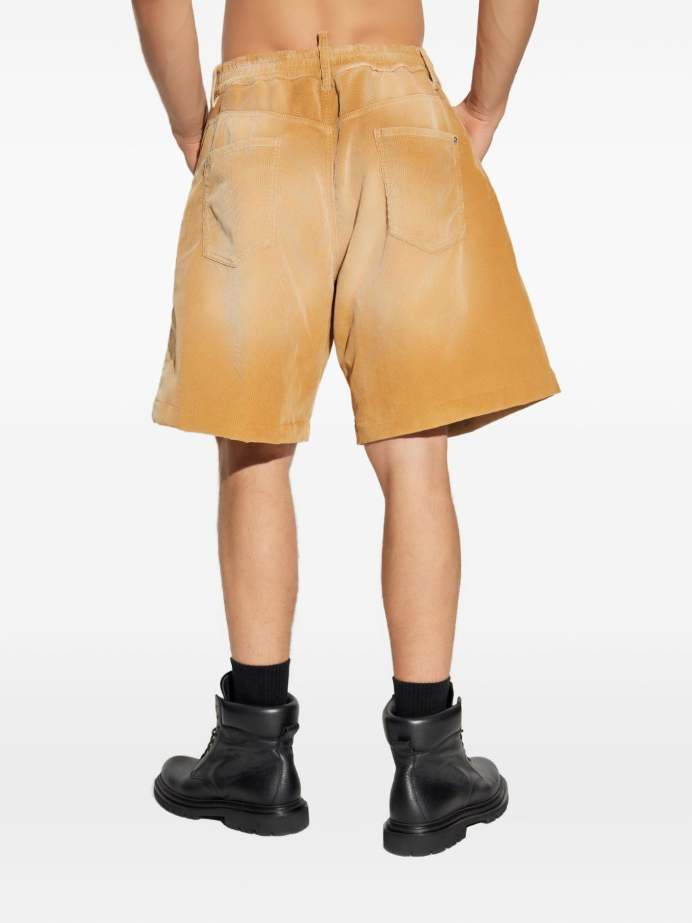 corduroy five-pocket shorts - 4