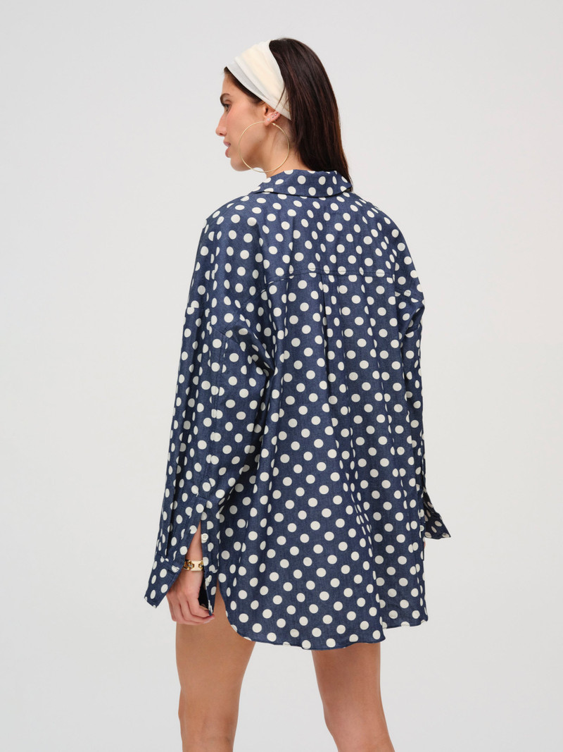 For Love & Lemons Dolly Dot Button-Down Top outlook