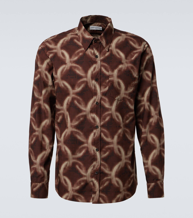 Printed cotton shirt - 1
